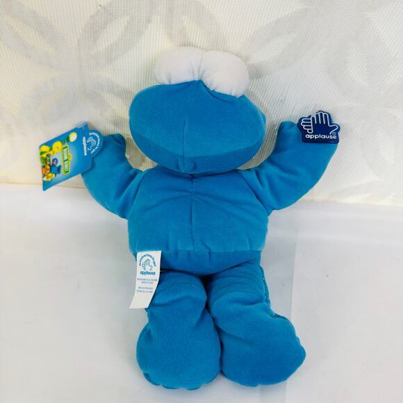 1996 Applause Sesame Street Cookie Monster Plush Jim Henson‎ Blue - Picture 8 of 10